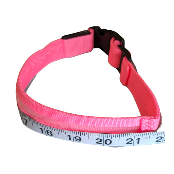 Flashing Light LED Dog Collar Reflective Pet Dog Accessories Visible At Night - Picture 1 of 6